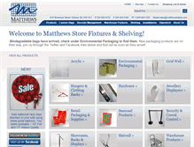 Tablet Screenshot of matthewsdisplay.com